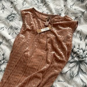 Skims velvet sleeveless bodysuit